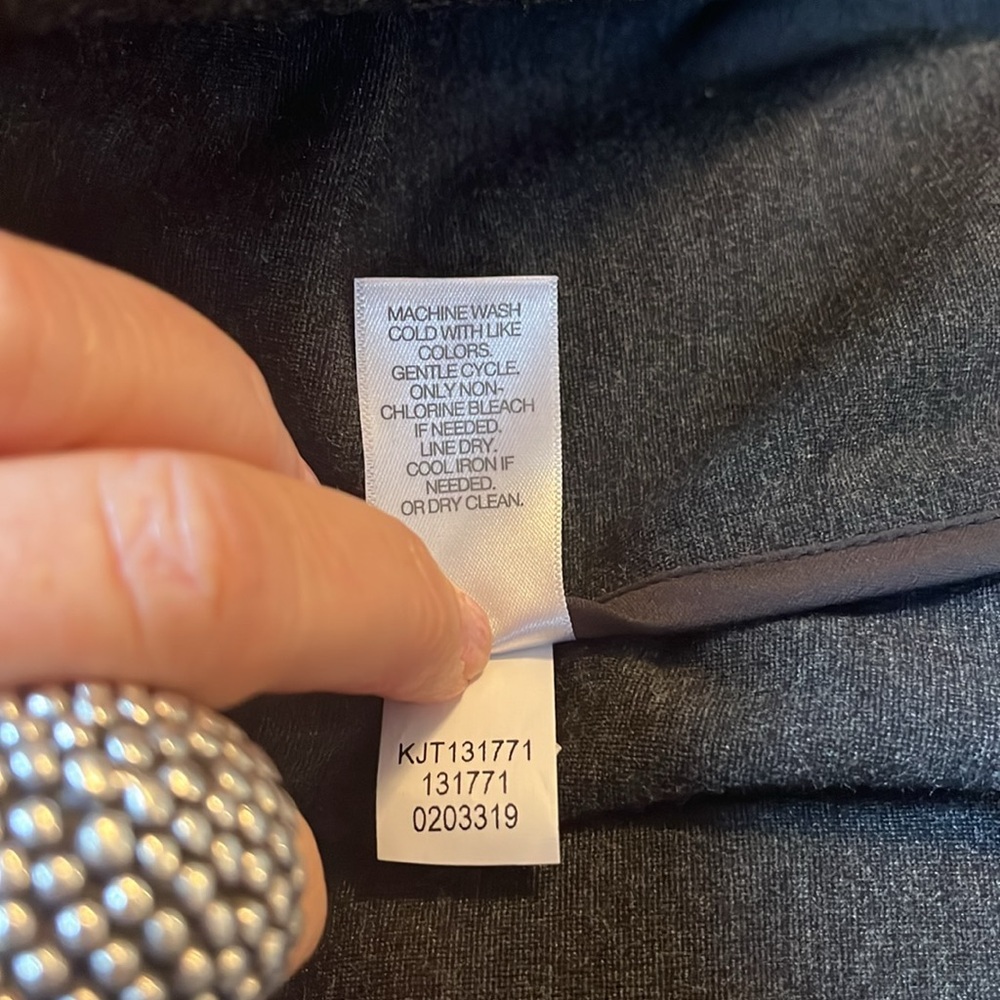 J.Jill Dark Gray Ponte open Blazer w/pockets Size  Medium - Picture 10 of 12